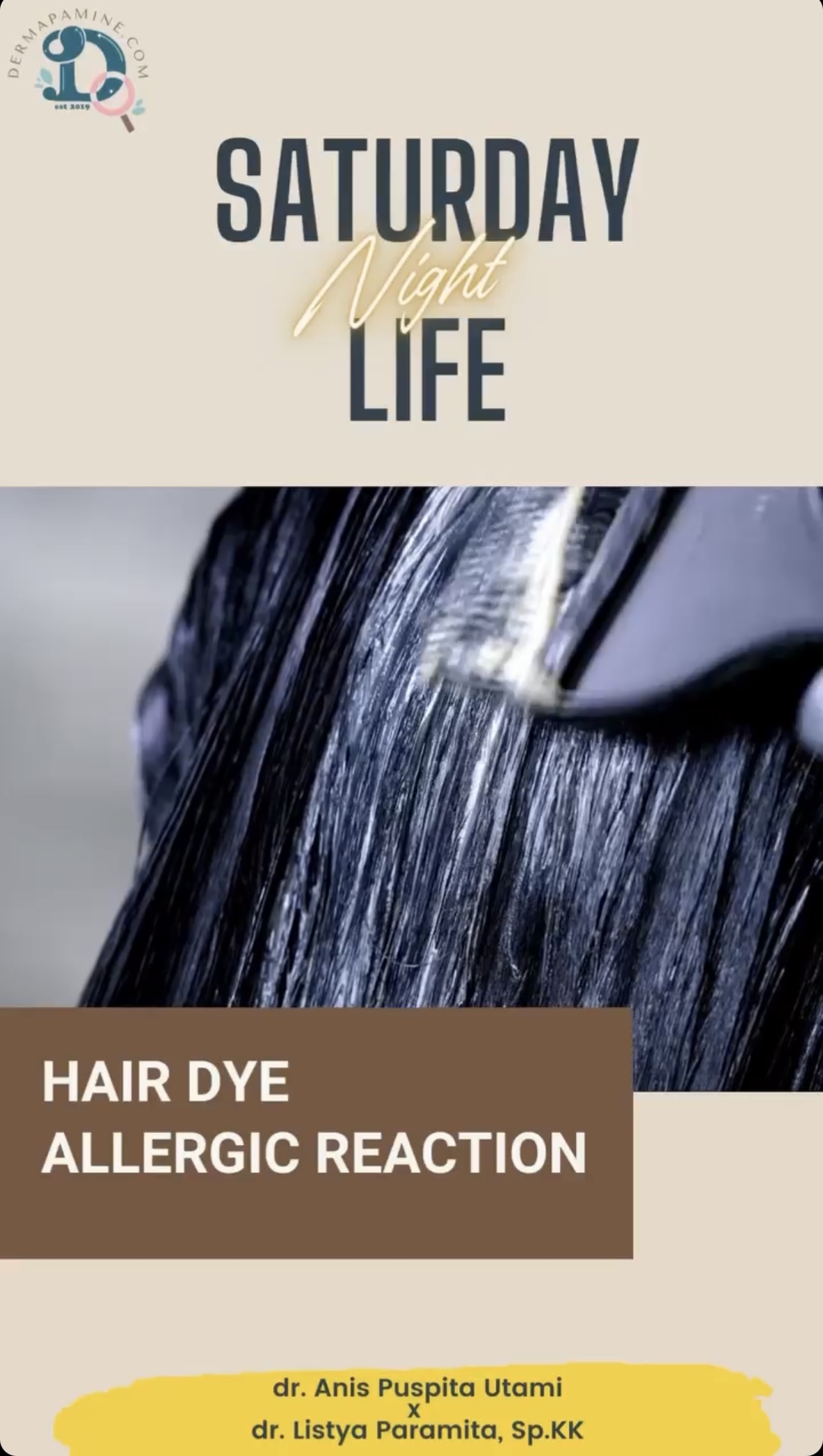 HAIR DYE ALLERGIC REACTION — DERMAPAMINE by Dermapamine Club